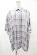 MILKBOY / CHECKED SHIRTS  サックス H-25-05-01-1047-MB-BL-KB-ZH