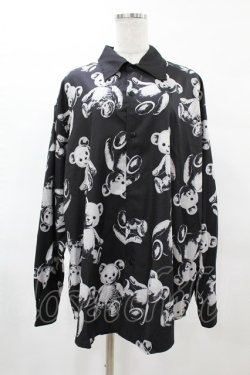 画像1: Drug Honey / スケルトンテディシャツ  黒 H-25-05-01-1053-PU-BL-KB-ZH