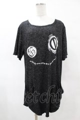 NieR Clothing / プリントチュニックワンピ F 黒 H-25-05-01-1054-PU-OP-KB-ZH