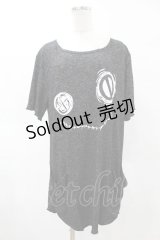 NieR Clothing / プリントチュニックワンピ F 黒 H-25-05-01-1054-PU-OP-KB-ZH