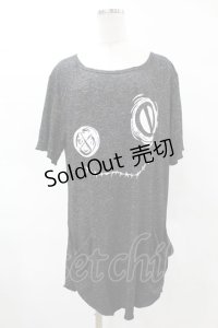 NieR Clothing / プリントチュニックワンピ F 黒 H-25-05-01-1054-PU-OP-KB-ZH