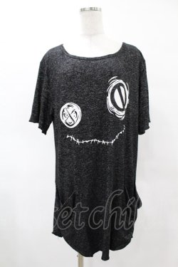 画像1: NieR Clothing / プリントチュニックワンピ F 黒 H-25-05-01-1054-PU-OP-KB-ZH