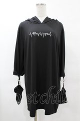 NieR Clothing / うさ耳ロゴパーカー F 黒 H-25-05-01-1056-PU-TO-KB-ZH