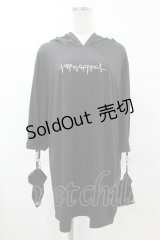 NieR Clothing / うさ耳ロゴパーカー F 黒 H-25-05-01-1056-PU-TO-KB-ZH