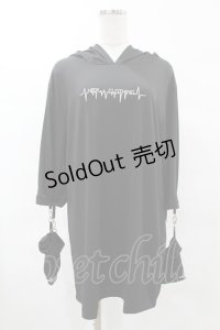 NieR Clothing / うさ耳ロゴパーカー F 黒 H-25-05-01-1056-PU-TO-KB-ZH
