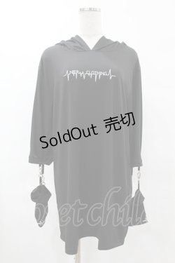 画像1: NieR Clothing / うさ耳ロゴパーカー F 黒 H-25-05-01-1056-PU-TO-KB-ZH