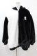 画像1: NieR Clothing / 超ふわもこ2WAY OFF-SHOULDER TWO-TONE OUTER F 黒×白 H-25-05-01-1060-PU-CO-KB-ZH (1)