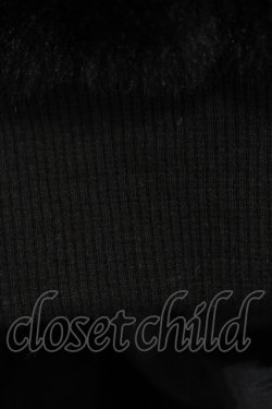 画像3: NieR Clothing / 超ふわもこ2WAY OFF-SHOULDER TWO-TONE OUTER F 黒×白 H-25-05-01-1060-PU-CO-KB-ZH
