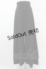 Moi-meme-Moitie / ダブルワイドパンツ 2 黒 H-25-05-01-1021-MO-PA-KB-ZH