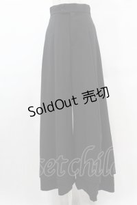 Moi-meme-Moitie / ダブルワイドパンツ 2 黒 H-25-05-01-1021-MO-PA-KB-ZH
