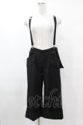 BPN / サス付き蝙蝠フラップハーフパンツ M 黒 H-25-05-01-1022-GO-PA-KB-ZH