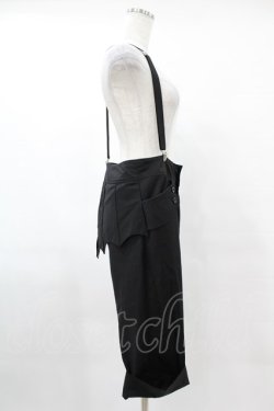 画像3: BPN / サス付き蝙蝠フラップハーフパンツ M 黒 H-25-05-01-1022-GO-PA-KB-ZH