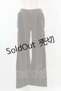 Ozz On / パッチワーク切替パンツ  茶 H-25-05-01-1024-OO-PA-KB-ZH