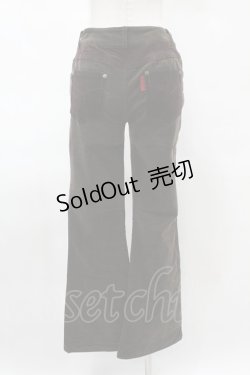 画像2: Ozz On / パッチワーク切替パンツ  茶 H-25-05-01-1024-OO-PA-KB-ZH