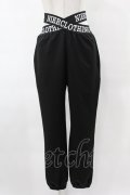NieR Clothing / ロゴベルトストレッチパンツ F 黒 H-25-05-01-1030-PU-PA-KB-ZH