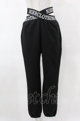 NieR Clothing / ロゴベルトストレッチパンツ F 黒 H-25-05-01-1030-PU-PA-KB-ZH