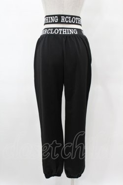 画像2: NieR Clothing / ロゴベルトストレッチパンツ F 黒 H-25-05-01-1030-PU-PA-KB-ZH