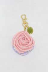 Q-pot. / フラワーガーデンマカロンバッグチャーム  ピンク×ラベンダー H-25-05-01-1004-QP-ZA-KB-ZH