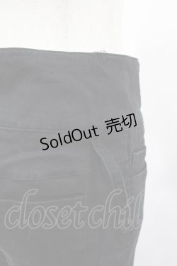 画像3: LISTEN FLAVOR / レースアップスキニーパンツ F 黒 H-25-05-01-1031-PU-PA-KB-ZH