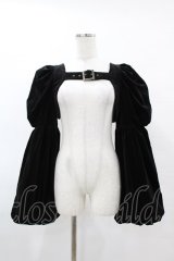 Na+H / Pre別珍ボレロ  黒 H-25-05-01-1032-PU-JA-KB-ZH
