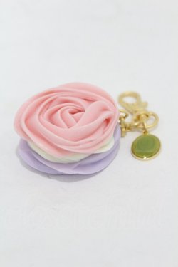 画像2: Q-pot. / フラワーガーデンマカロンバッグチャーム  ピンク×ラベンダー H-25-05-01-1004-QP-ZA-KB-ZH