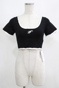 Melt the lady / クロップドトップス Free ブラック H-25-05-01-056-PU-TO-NS-ZH