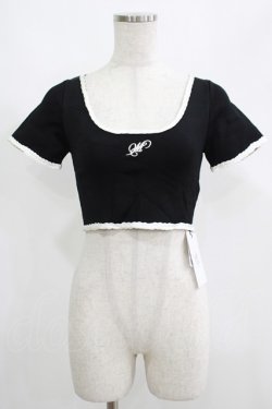 画像1: Melt the lady / クロップドトップス Free ブラック H-25-05-01-056-PU-TO-NS-ZH