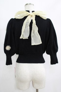 画像3: Swankiss / DR flower summer knit Free ブラック H-25-05-01-059-CA-TO-NS-ZH