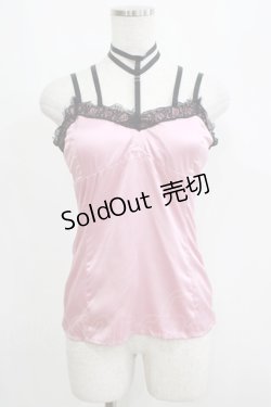 画像1: Melt the lady / チョーカーキャミソール Free ピンク H-25-05-01-061-PU-TO-NS-ZH