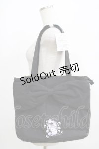 m petit by misako / サンリオキャラクターズコラボ クロミ リボントート  ブラック H-25-05-01-062-LO-BG-NS-ZH