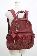 m petit by misako / チャーム付きリュック  ボルドー H-25-05-01-067-LO-BG-NS-ZH