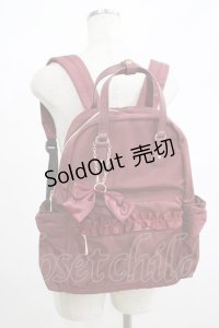 m petit by misako / チャーム付きリュック  ボルドー H-25-05-01-067-LO-BG-NS-ZH