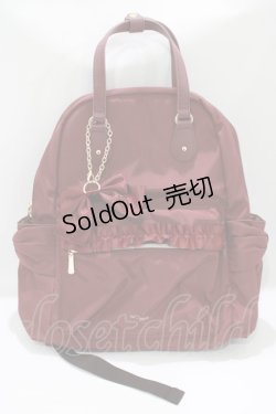 画像2: m petit by misako / チャーム付きリュック  ボルドー H-25-05-01-067-LO-BG-NS-ZH