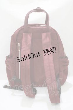 画像3: m petit by misako / チャーム付きリュック  ボルドー H-25-05-01-067-LO-BG-NS-ZH