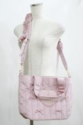 m petit by misako / NINA'Sコラボベロアリボン2wayバッグ  ピンク H-25-05-01-069-LO-BG-NS-ZH