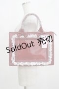 To Alice / クリアポケットトートバッグ  レッド H-25-05-01-070-LO-BG-NS-ZH