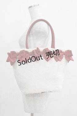 画像1: m petit by misako / NINA'Sコラボ リボンファーバッグ  レッド H-25-05-01-071-LO-BG-NS-ZH