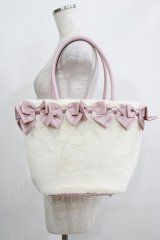 m petit by misako / NINA'Sコラボ リボンファーバッグ  ピンク H-25-05-01-073-LO-BG-NS-ZH
