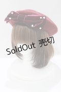 m petit by misako / TT*AMリボンBベレー  ボルドー H-25-05-01-079-LO-AC-NS-ZH