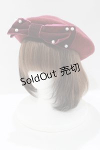 m petit by misako / TT*AMリボンBベレー  ボルドー H-25-05-01-079-LO-AC-NS-ZH