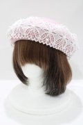 m petit by misako / TT*AMレースBベレー  ピンク H-25-05-01-080-LO-AC-NS-ZH