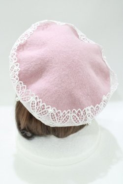 画像2: m petit by misako / TT*AMレースBベレー  ピンク H-25-05-01-080-LO-AC-NS-ZH