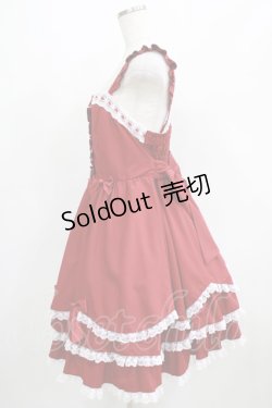 画像2: To Alice / ヴィンテージドールジャンパースカート L レッド H-25-05-01-002-LO-OP-NS-ZH