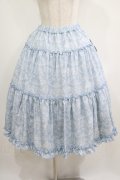 m petit by misako / NINA'S RVパニエスカート L サックス/アイボリー リバーシブル H-25-05-01-018-LO-SK-NS-ZH