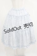 m petit by misako / NINA'S RVパニエスカート L サックス/アイボリー リバーシブル H-25-05-01-018-LO-SK-NS-ZH