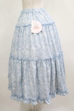 画像2: m petit by misako / NINA'S RVパニエスカート L サックス/アイボリー リバーシブル H-25-05-01-018-LO-SK-NS-ZH