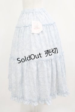 画像2: m petit by misako / NINA'S RVパニエスカート L サックス/アイボリー リバーシブル H-25-05-01-018-LO-SK-NS-ZH
