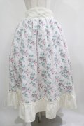 Kurumi Collaboration / 花柄コルセット風スカート LL オフ H-25-05-01-022-GO-SK-NS-ZH