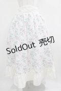 Kurumi Collaboration / 花柄コルセット風スカート LL オフ H-25-05-01-022-GO-SK-NS-ZH