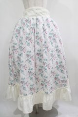 Kurumi Collaboration / 花柄コルセット風スカート LL オフ H-25-05-01-022-GO-SK-NS-ZH